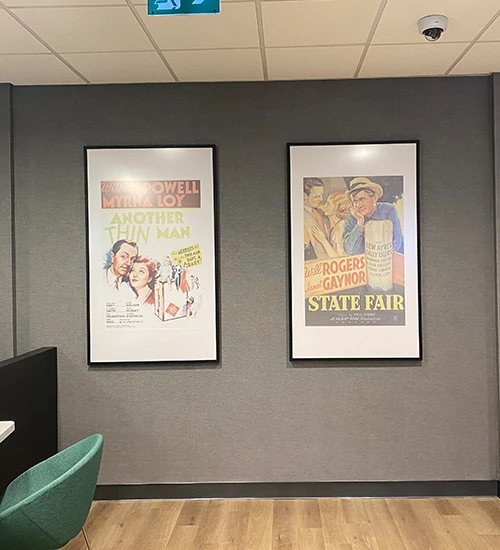 Poster frames installation